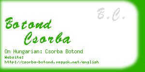 botond csorba business card